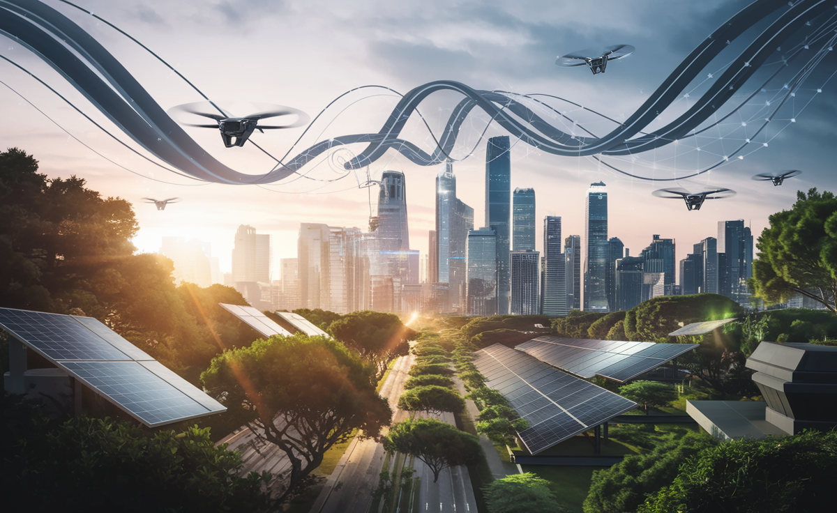 AI technology integrated with green energy solutions